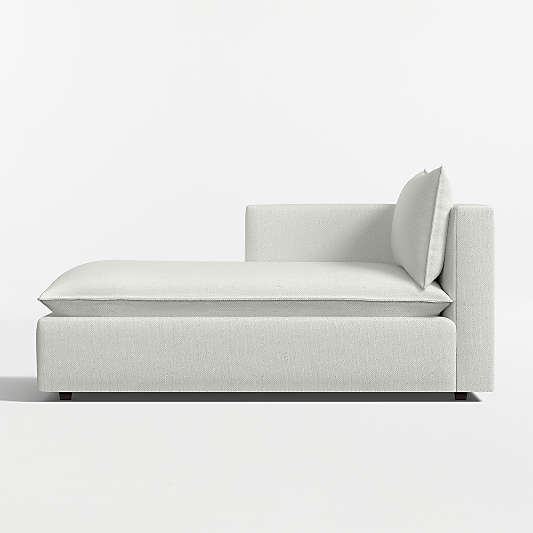 Lotus Modular Left-Arm Chaise Lounge Sectional Piece