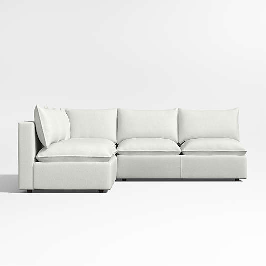 Lotus Modular 3-Piece L-Shaped Sectional Sofa