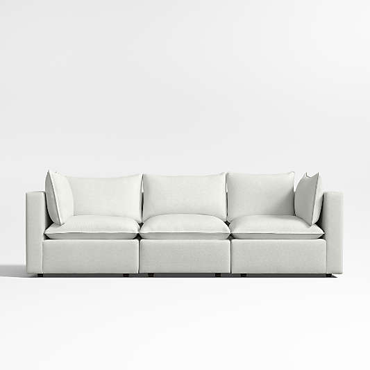 Lotus Modular 3-Piece Low Sofa Sectional (70"-158")