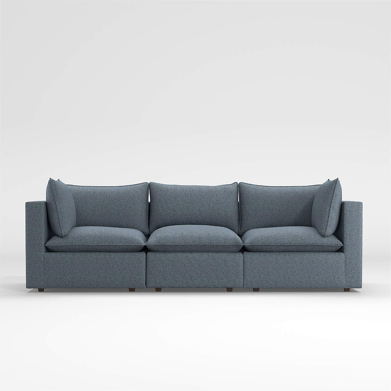 Lotus Modular 3-Piece Low Sofa Sectional + Reviews | Crate & Barrel