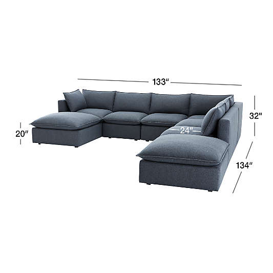 Lotus Modular 7-Piece Sectional Sofa