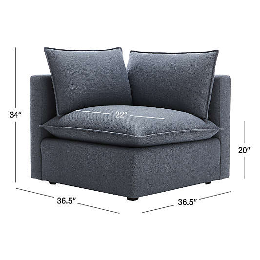 Lotus Modular Corner Chair Sectional Piece