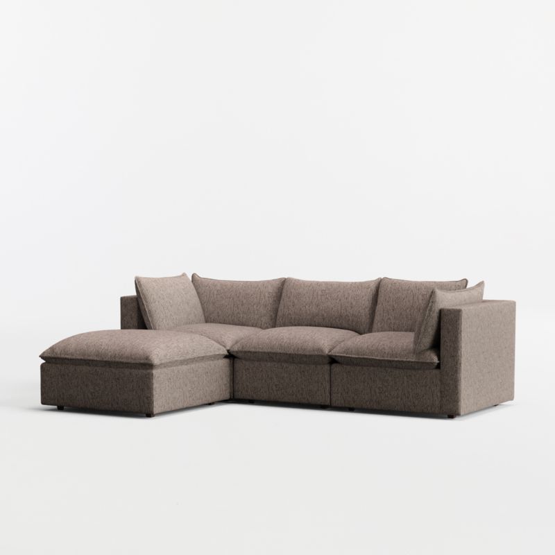 Lotus Modular 4-Piece Reversible Sectional Sofa with Ottoman - image 7 of 9