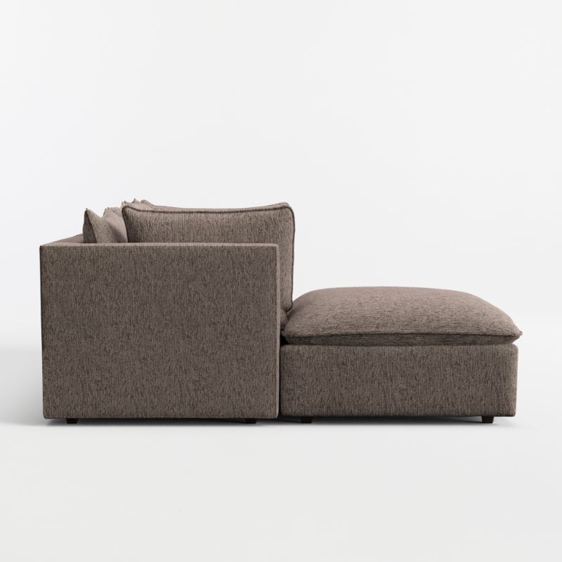 Lotus Modular 4-Piece Reversible Sectional Sofa with Ottoman - image 8 of 9