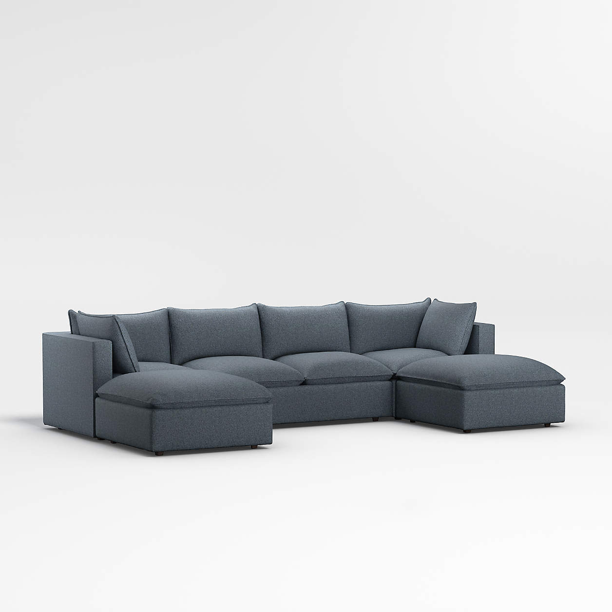 Lotus 5Piece Sectional Sofa with Ottomans Crate & Barrel