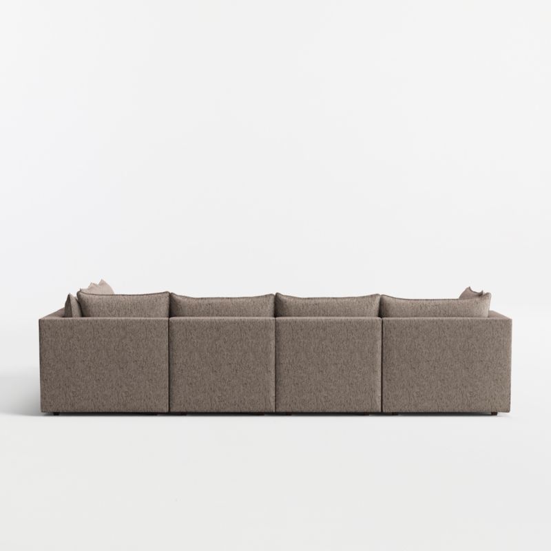 Lotus Modular 7-Piece L-Shaped Sectional Sofa with Double Ottoman - image 11 of 9