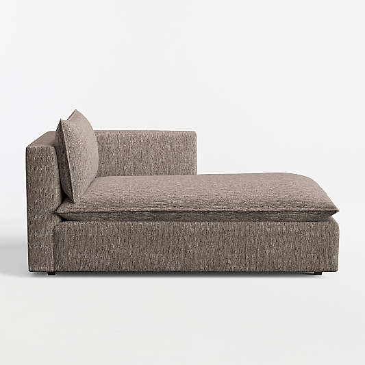 Lotus Modular Right-Arm Chaise Lounge Sectional Piece