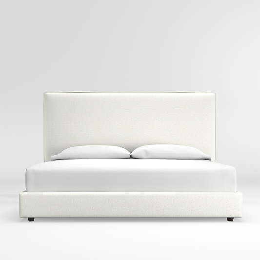 Lotus Upholstered King Bed with 53.5" Headboard