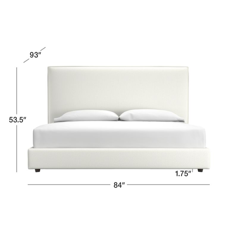 View Lotus Upholstered King Bed with 53.5" Headboard - image 2 of 5