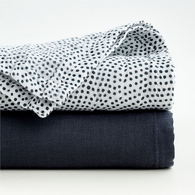 View Lou Lou Indigo Organic Baby Swaddles by Leanne Ford, Set of 2 details