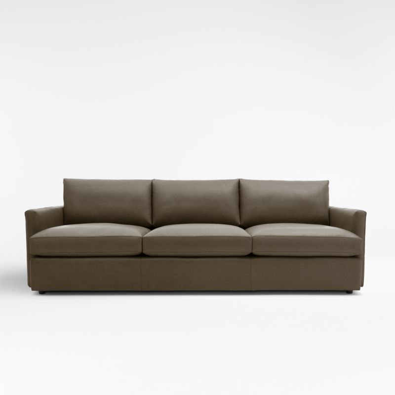 Lounge Deep Leather 3-Seat Grande Sofa 105" - image 0 of 3