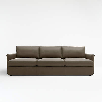 Lounge Deep Leather 3-Seat Grande Sofa 105