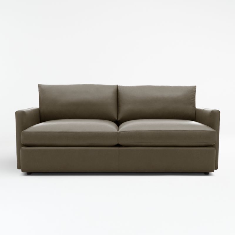 Lounge Deep Leather Sofa 83" - image 0 of 3