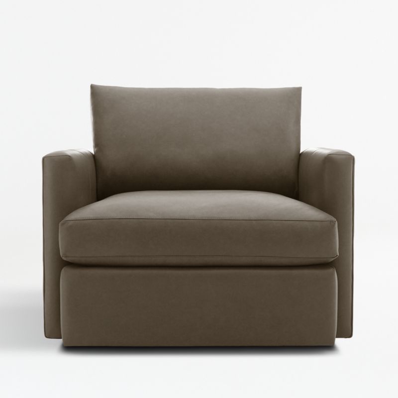 Lounge Deep Leather Swivel Chair - image 0 of 2