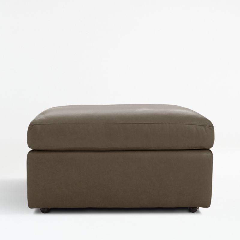 Lounge 32" Leather Ottoman - image 0 of 2