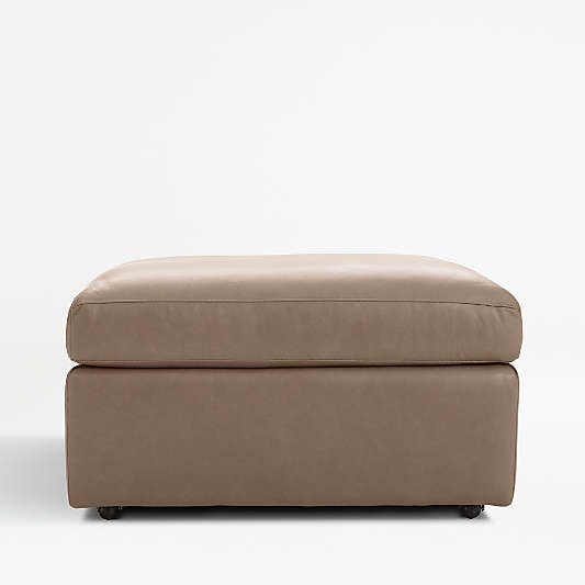 Lounge 32" Leather Ottoman