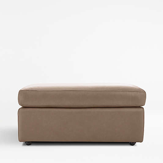 Lounge 37" Leather Ottoman