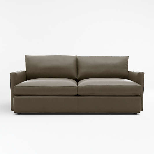 Lounge Leather Sofa 83"