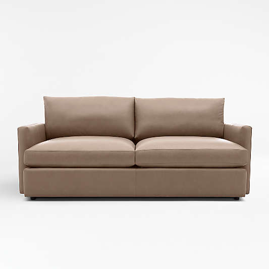 Lounge Leather Sofa 83"