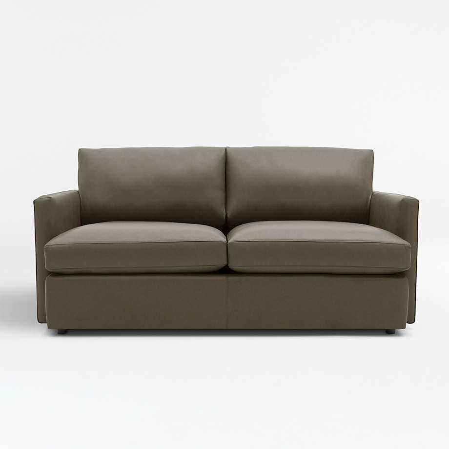 Lounge Leather Apartment Sofa Crate & Barrel