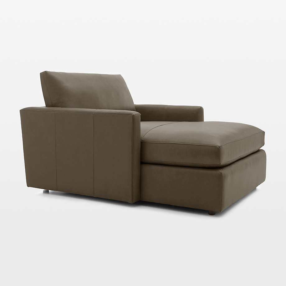 Lounge Leather Chaise Lounge Crate & Barrel Canada