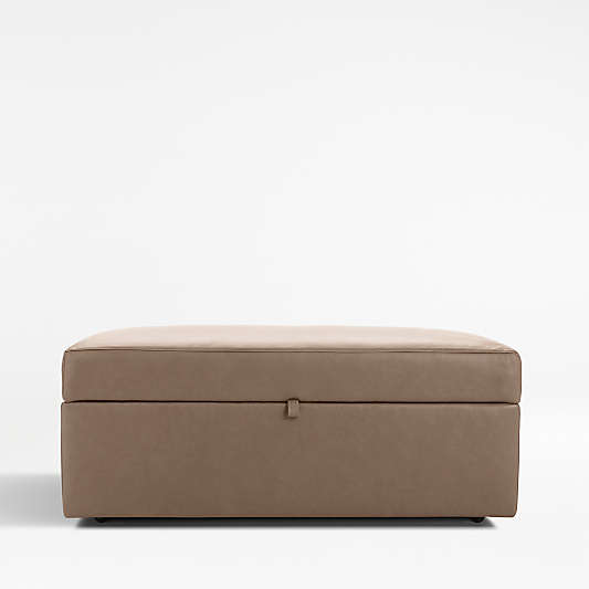 Lounge Leather Storage Ottoman