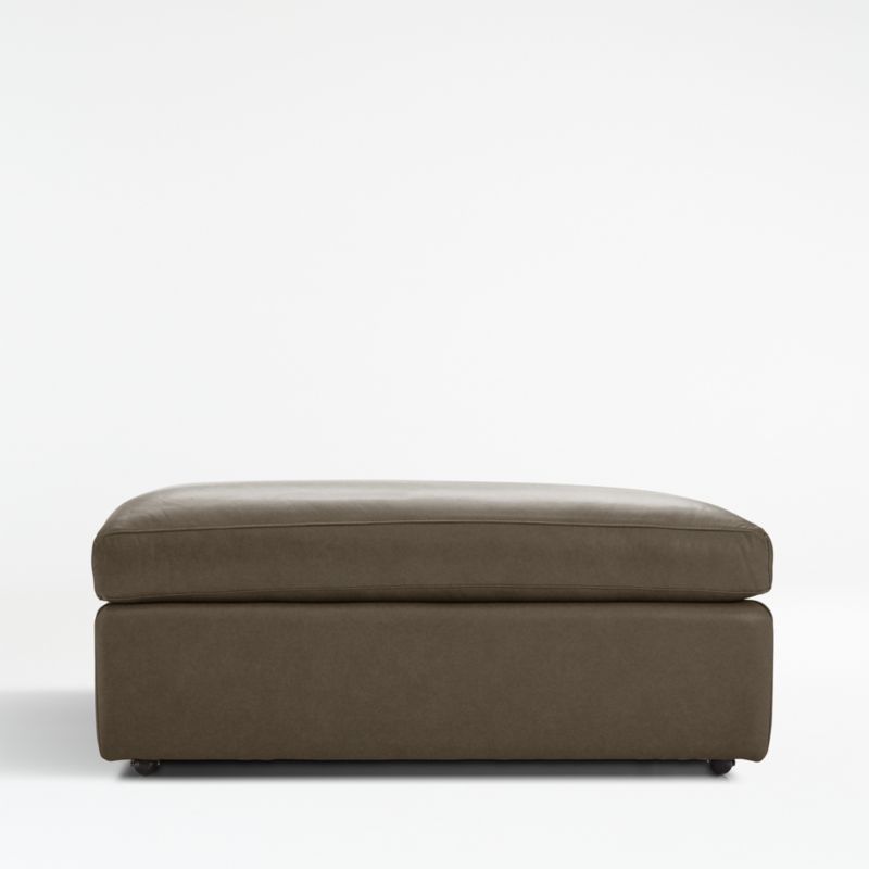 Lounge Leather Ottoman and a Half - image 0 of 2