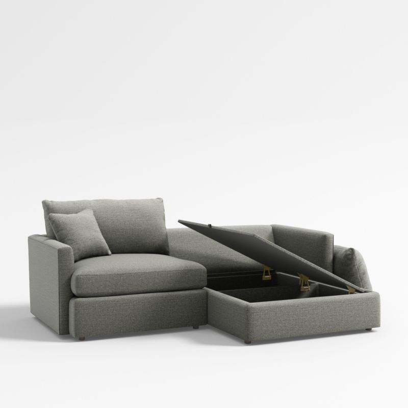 Lounge 2-Piece Small-Space Sectional Sofa with Right-Arm Storage Chaise ...