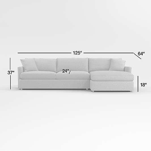 Lounge 2-Piece Sectional Sofa with Right-Arm Storage Chaise