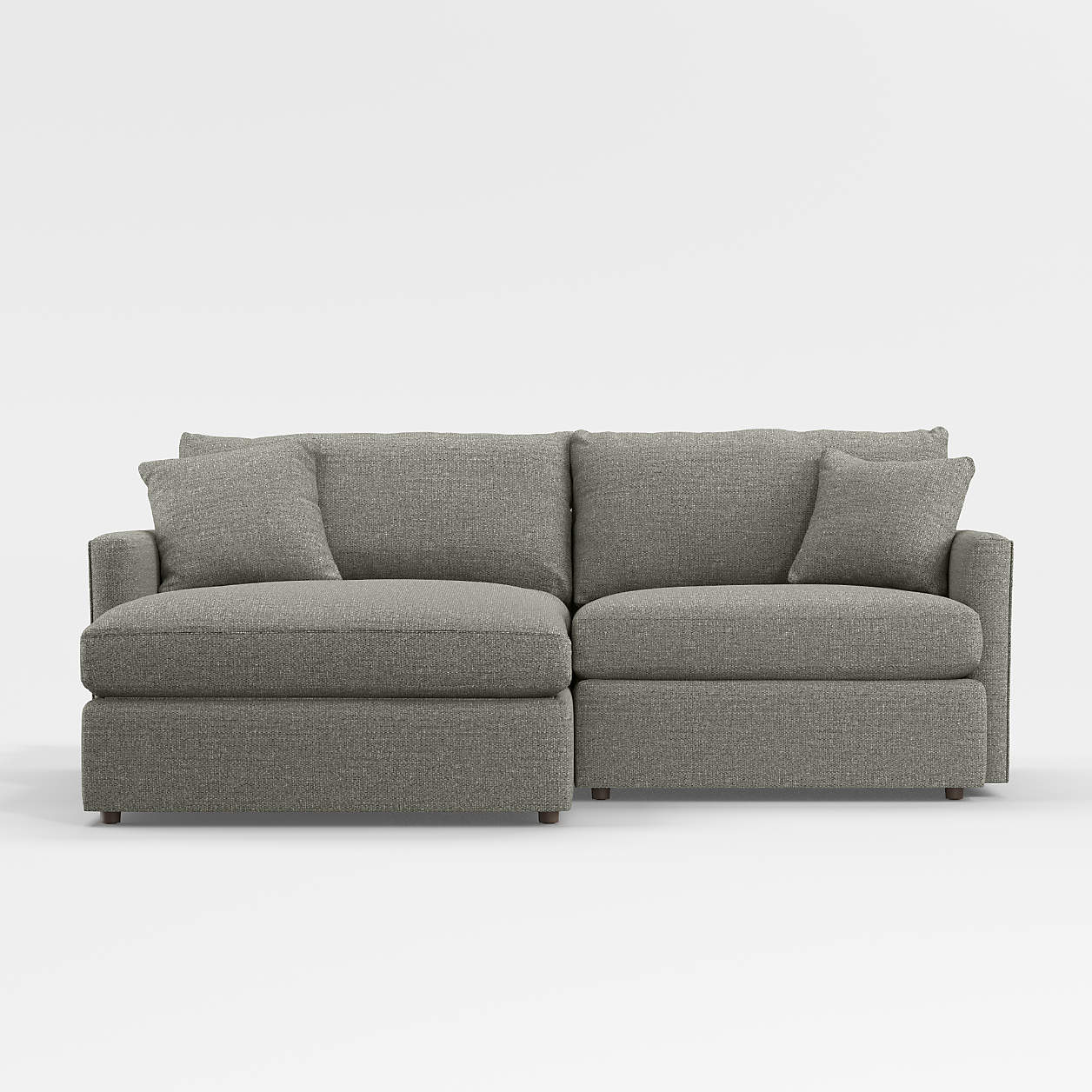 Lounge 2Piece Sectional Sofa with LeftArm Storage Chaise Crate & Barrel