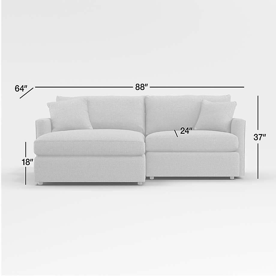 Crate and barrel lounge deals petite sectional