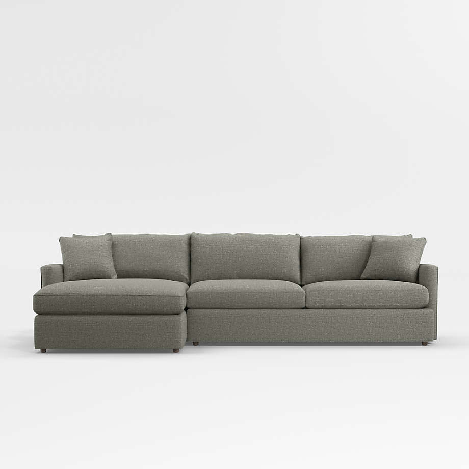 Lounge 2Piece Sectional Sofa with LeftArm Storage Chaise Crate & Barrel