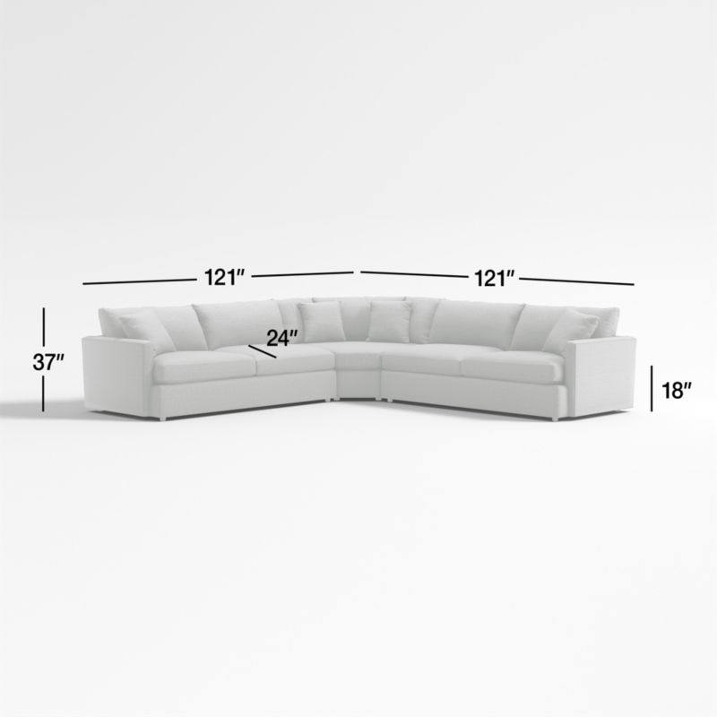 View Lounge 3-Piece L-Shaped Sectional Sofa - image 3 of 15