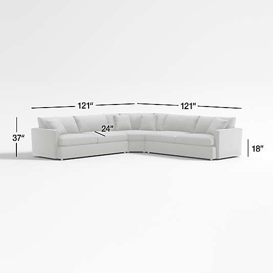 Lounge 3-Piece L-Shaped Sectional Sofa