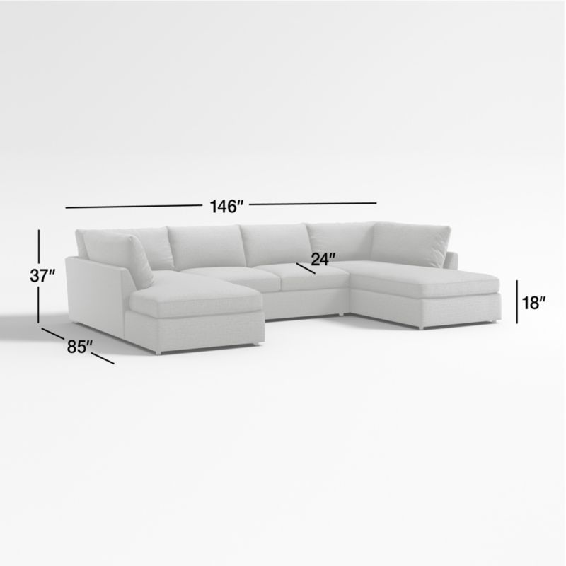 View Lounge 3-Piece U-Shaped Sectional Sofa - image 3 of 14