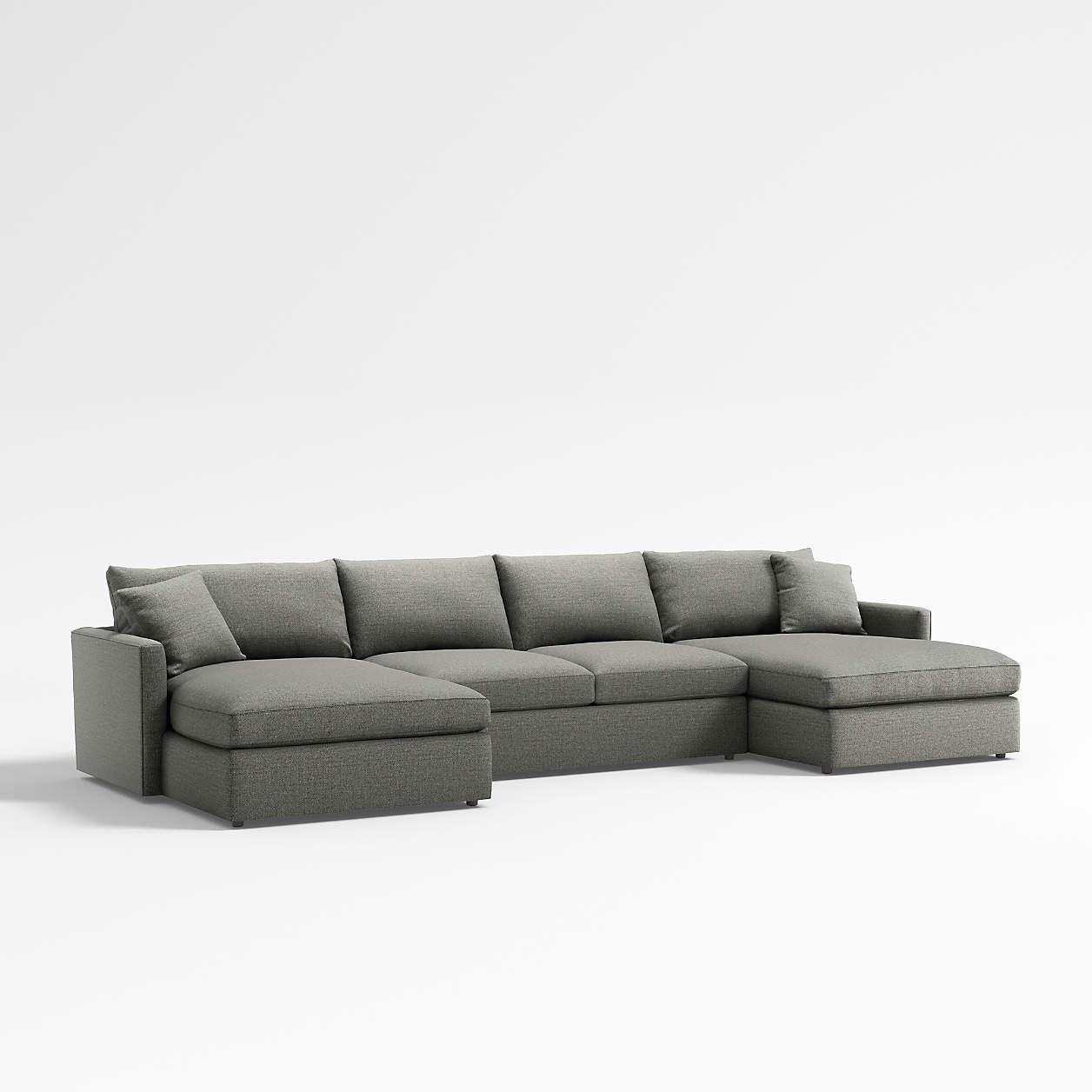 Lounge 3Piece UShaped Sectional Sofa with LeftArm Storage Chaise