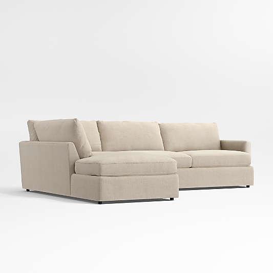 Lounge 2-Piece Left-Arm Bumper Sectional Sofa