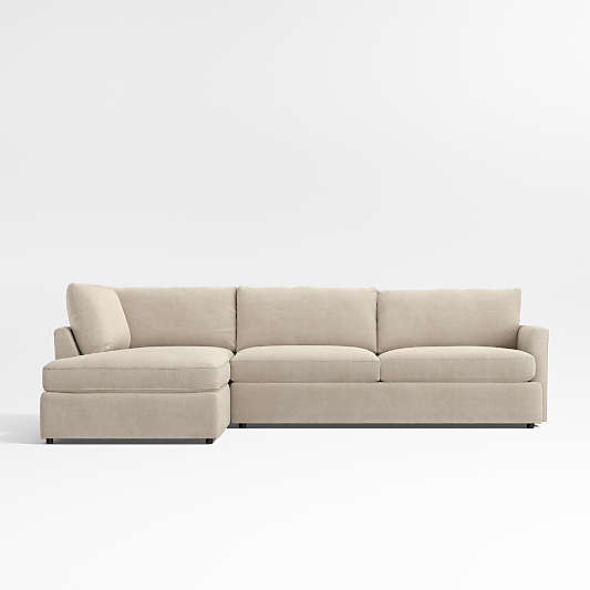 Lounge 2-Piece Left-Arm Bumper Sectional Sofa