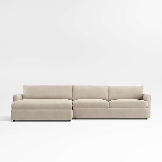 Lounge 2-Piece Sectional Sofa with Extra Wide Chaise Lounge