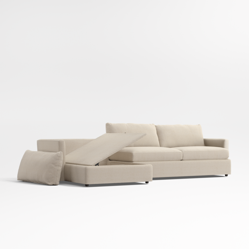 Lounge 2-Piece Sectional Sofa with Storage Chaise Lounge - image 11 of 14