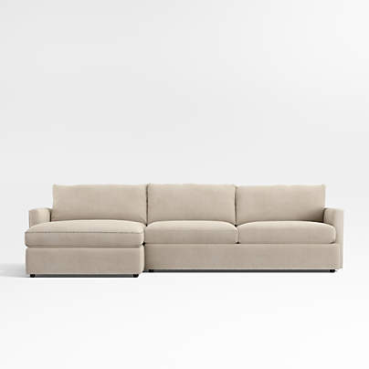 Lounge 2-Piece Sectional Sofa with Storage Chaise Lounge