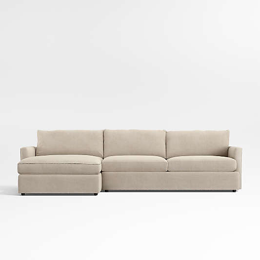 Lounge 2-Piece Sectional Sofa with Storage Chaise Lounge