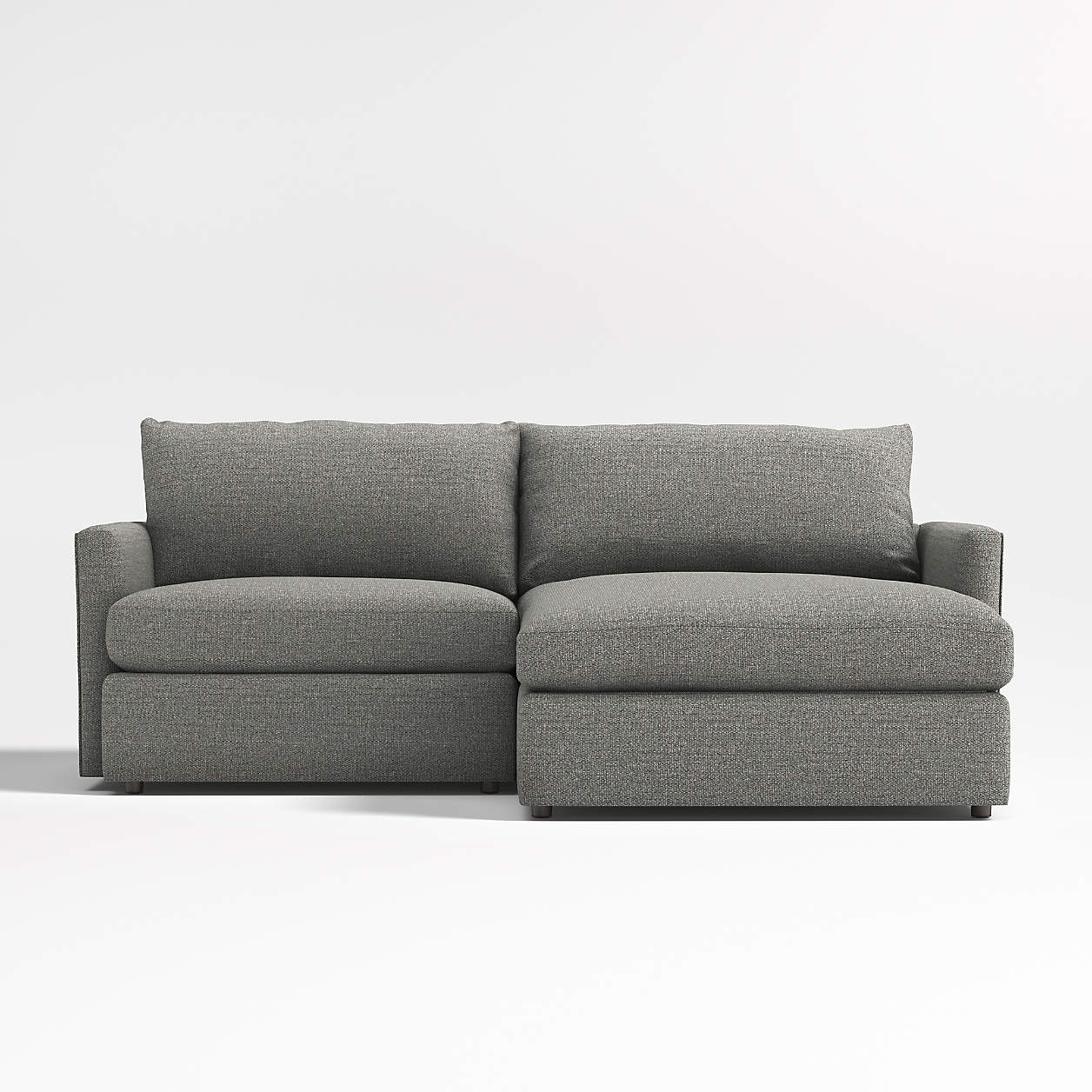 Lounge 2Piece SmallSpace Sectional Sofa with RightArm Storage Chaise