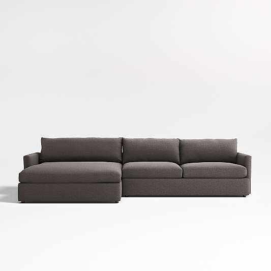 Lounge 2-Piece Left Arm Double Chaise Sectional Sofa