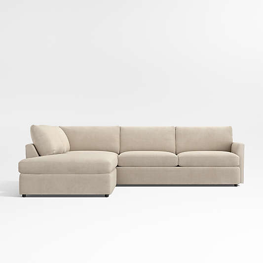 Lounge 2-Piece L-Shaped Sectional Sofa with Corner Bumper