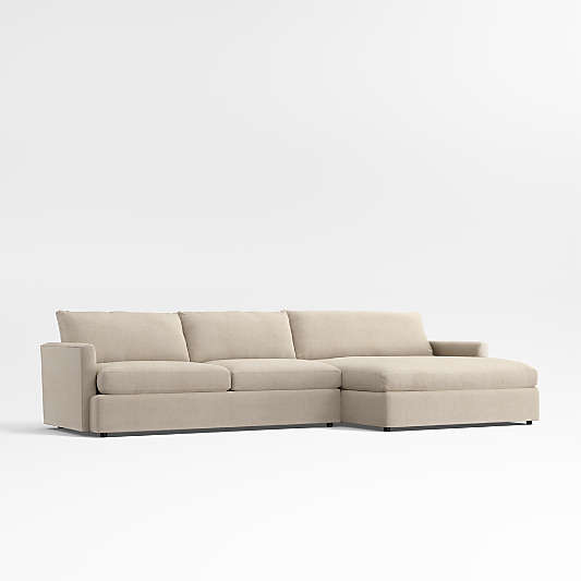 Lounge 2-Piece Right-Arm Extra Wide Chaise Sectional Sofa