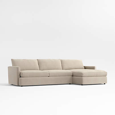 Lounge 2-Piece Sectional Sofa with Storage Chaise Lounge