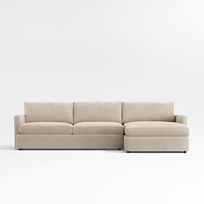Lounge 2-Piece Sectional Sofa with Storage Chaise Lounge