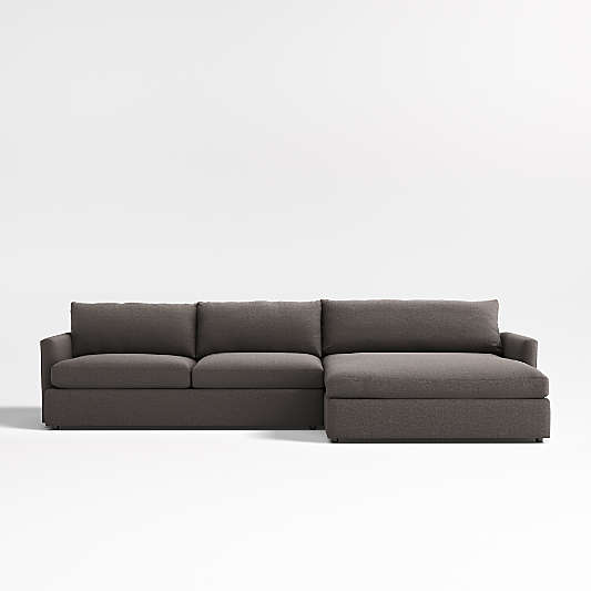 Lounge 2-Piece Right Arm Double Chaise Sectional Sofa