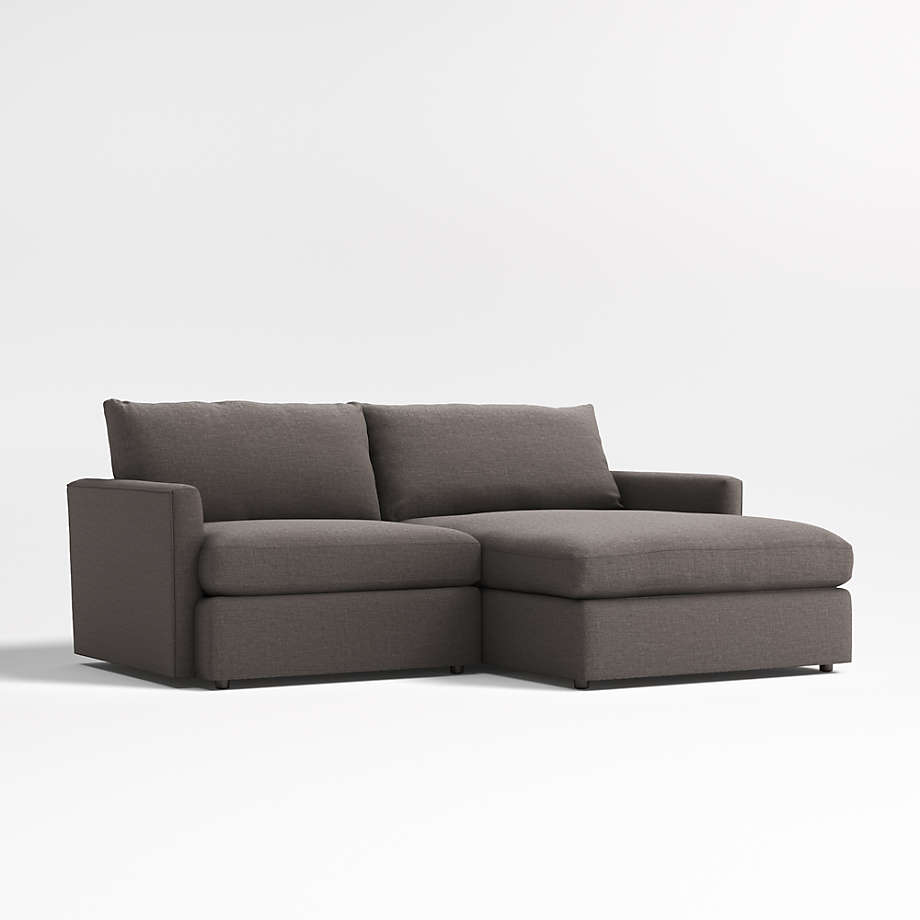 Lounge 2Piece SmallSpace Sectional Sofa with RightArm Storage Chaise